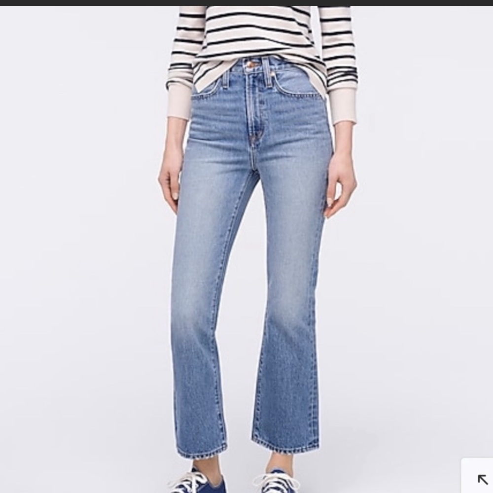 J.Crew Rigid cut kick out crop jean